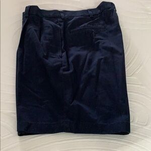 346 brooks brothers pleated navy shorts waist 35